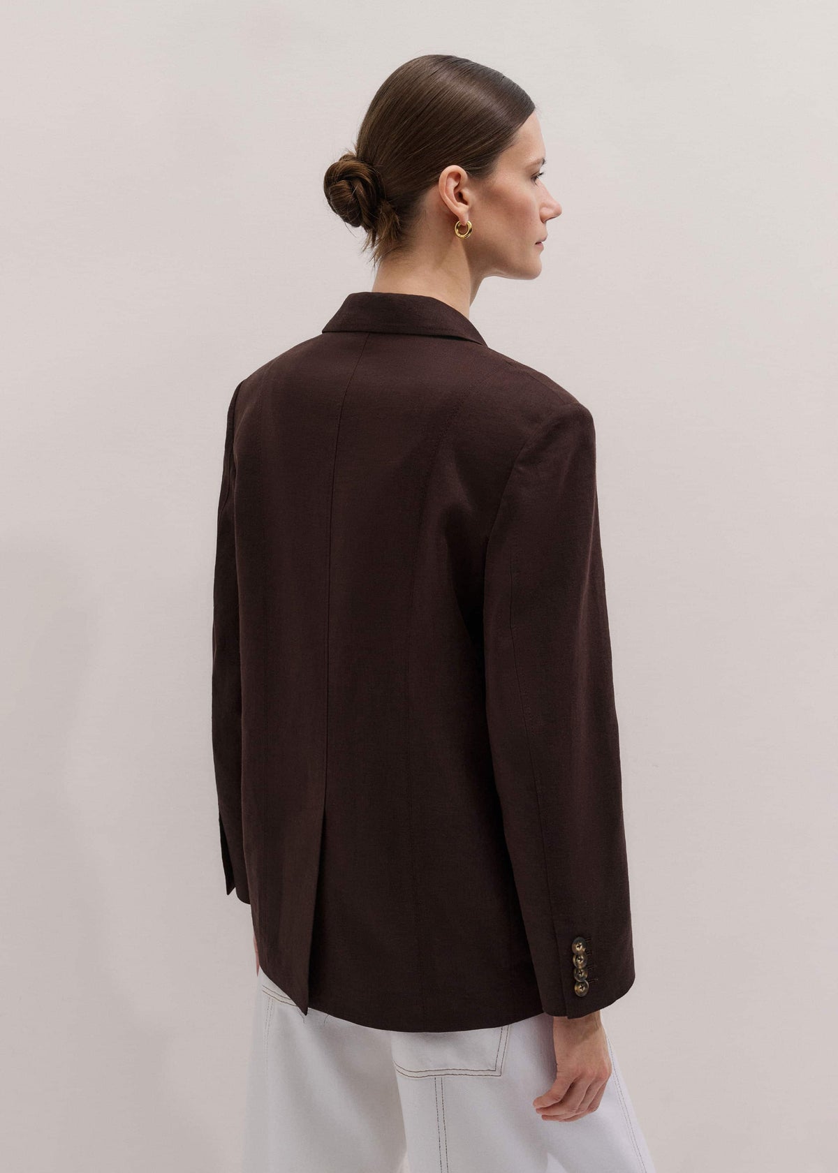 Brown Summer Oversized Blazer | ME+EM