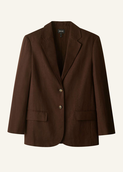 Brown Summer Oversized Blazer | ME+EM
