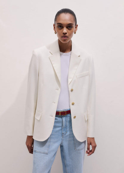 Ivory Icon Intelligently Oversized Blazer | ME+EM