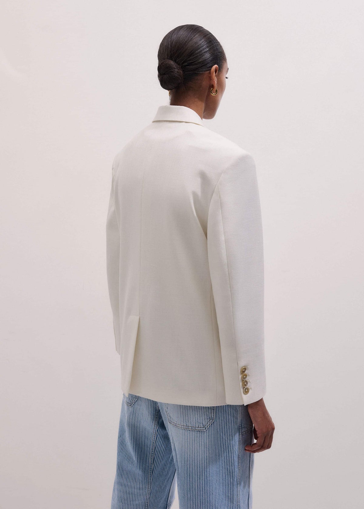 Ivory Icon Intelligently Oversized Blazer | ME+EM