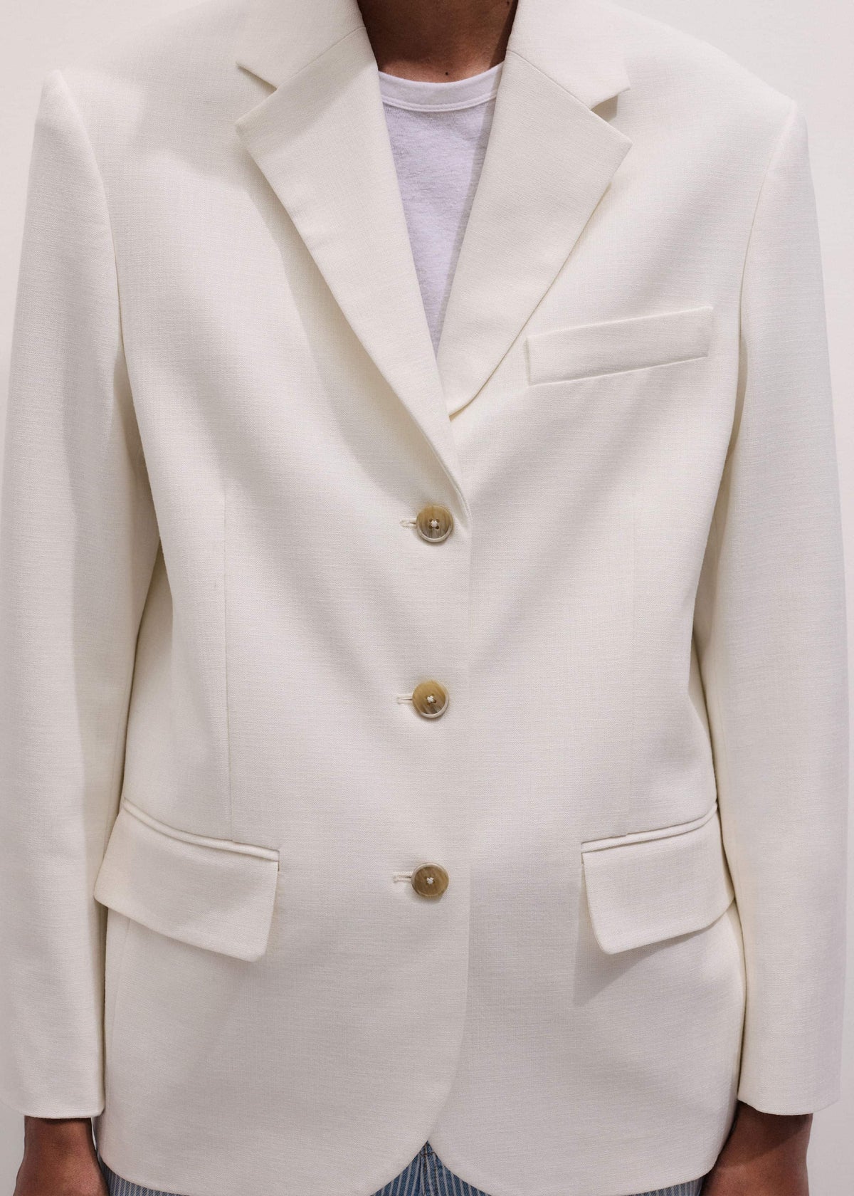 Ivory Icon Intelligently Oversized Blazer | ME+EM