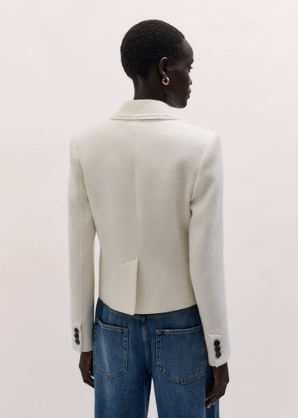 Ivory AM-PM Fitted Blazer | ME+EM