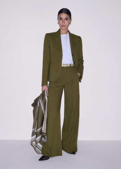Olive Green Soft Sculpt Jacket | ME+EM