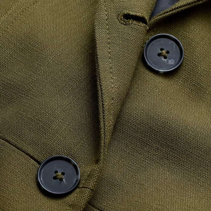 Olive Green Soft Sculpt Jacket | ME+EM