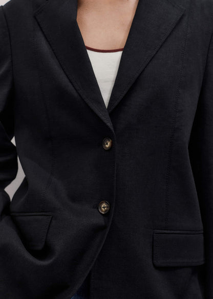Black Summer Oversized Blazer | ME+EM
