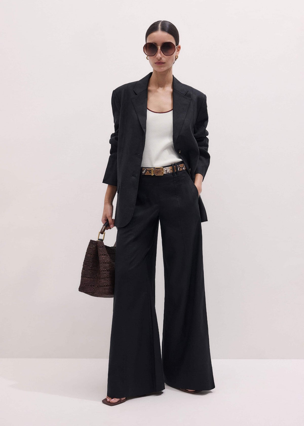 Black Summer Oversized Blazer | ME+EM
