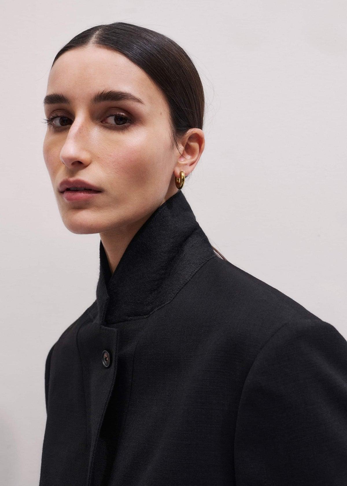 Black Icon Intelligently Oversized Short Blazer | ME+EM