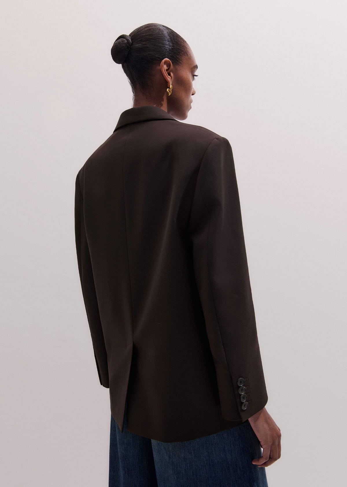 Brown Icon Intelligently Oversized Blazer | ME+EM