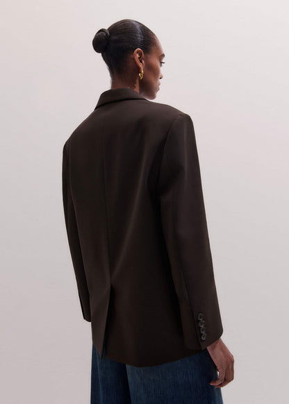 Brown Icon Intelligently Oversized Blazer | ME+EM