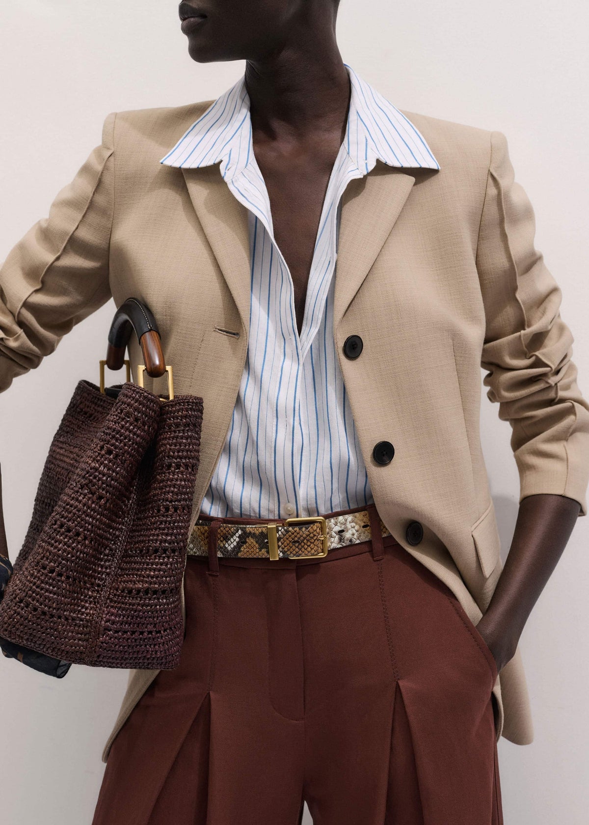 Sand Slim Contour Blazer | ME+EM