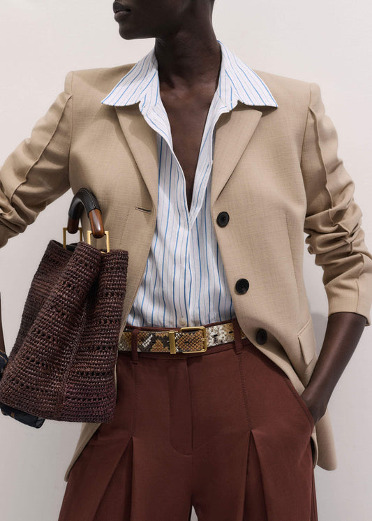 Sand Slim Contour Blazer | ME+EM