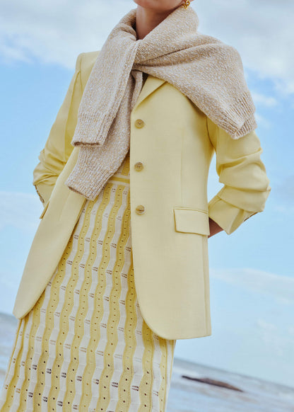 Yellow Slim Contour Blazer | ME+EM