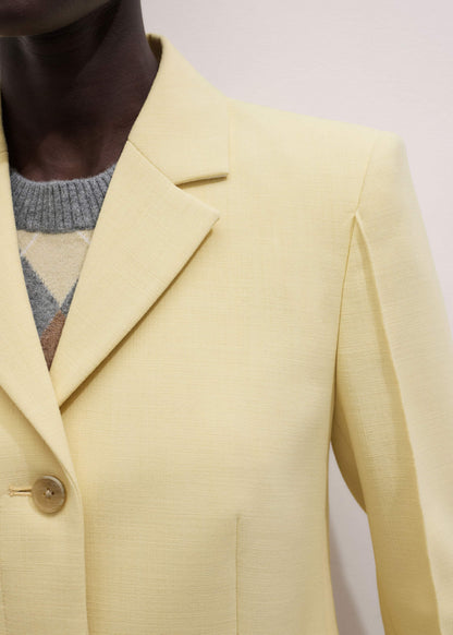 Yellow Slim Contour Blazer | ME+EM