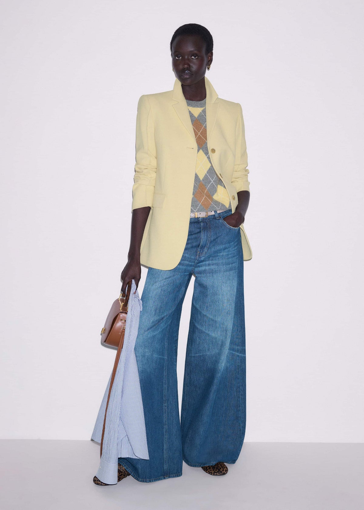 Yellow Slim Contour Blazer | ME+EM