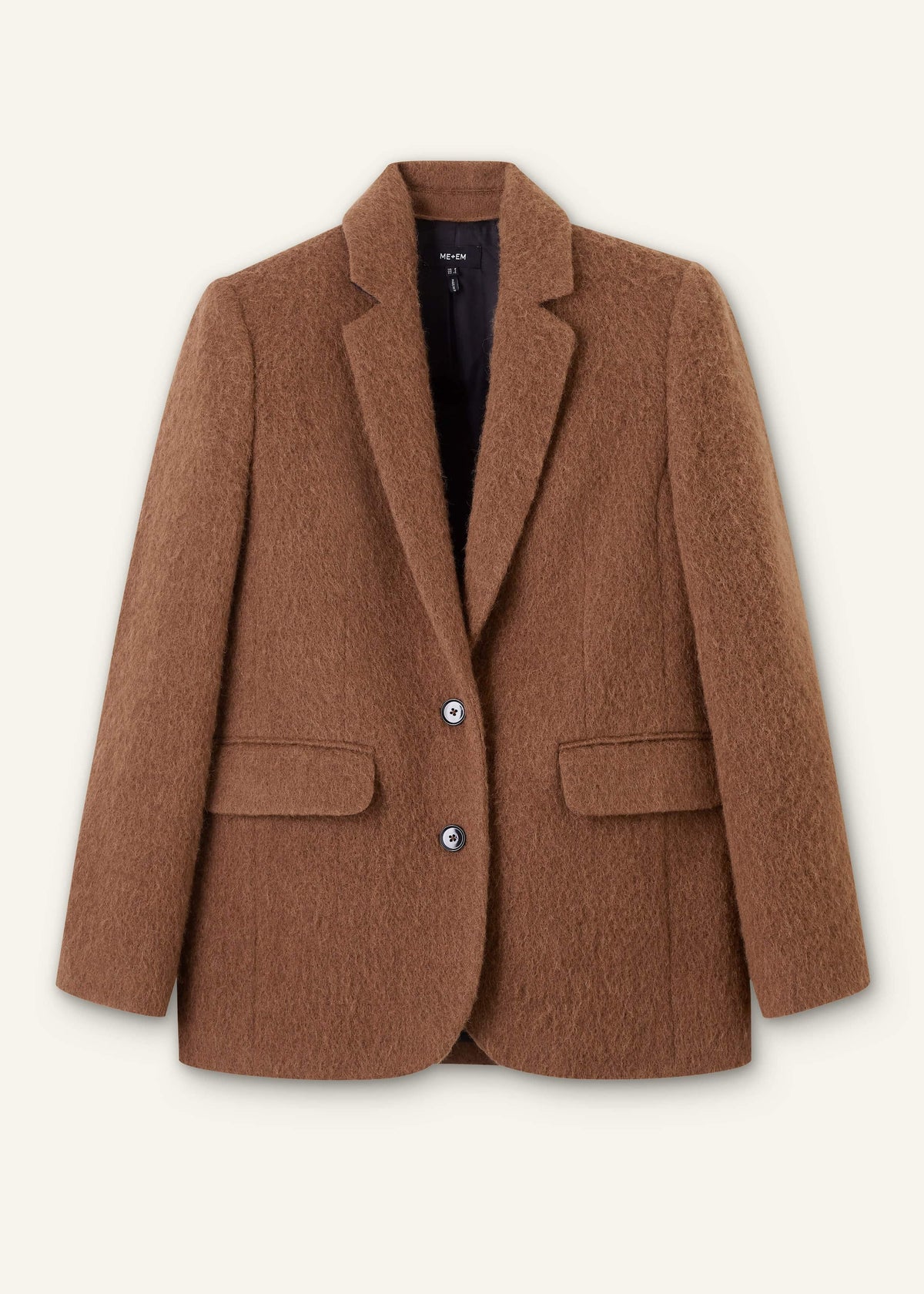 Brown Teddy Luxe Blazer | ME+EM