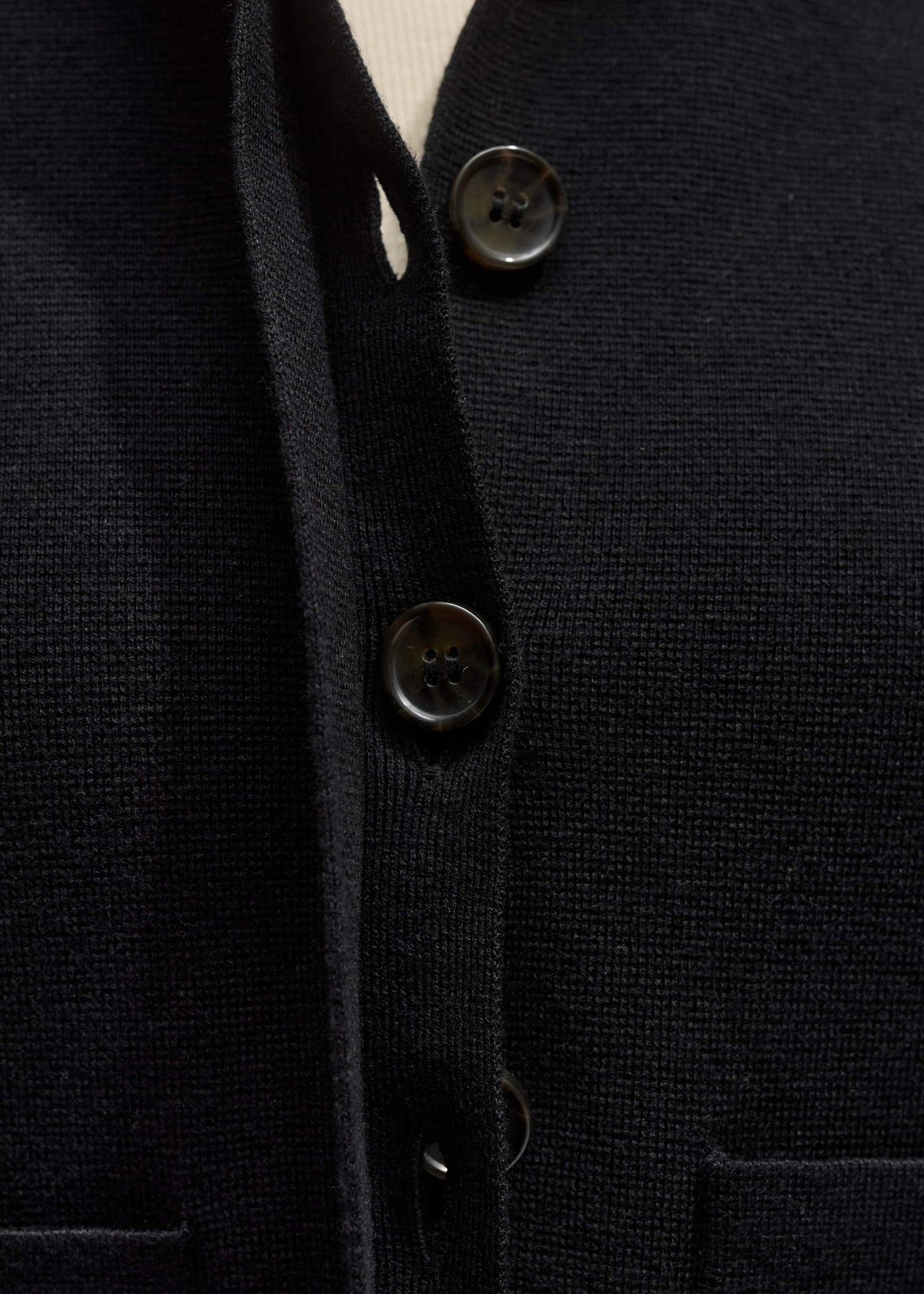 Black Milano Knit Short Sleeve Jacket | ME+EM