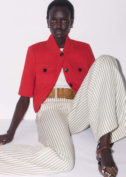 Red Box Crop Jacket | ME+EM