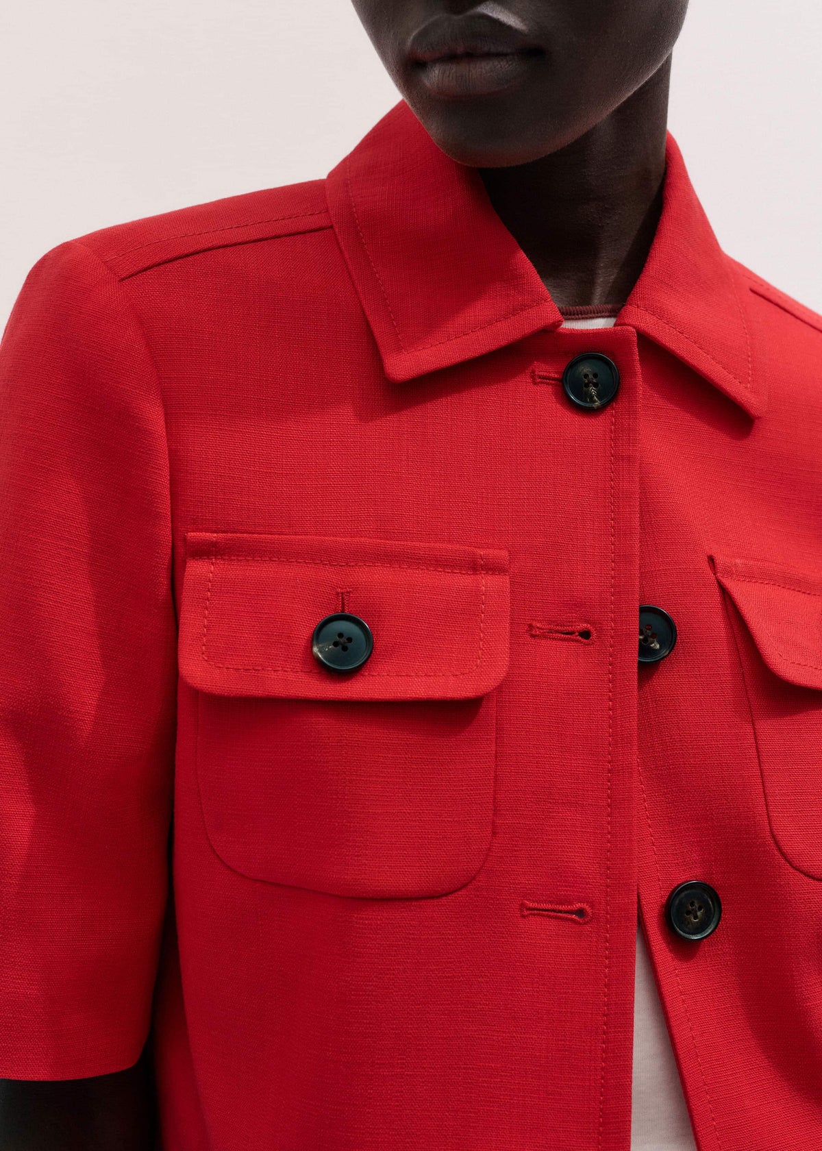 Red Box Crop Jacket | ME+EM