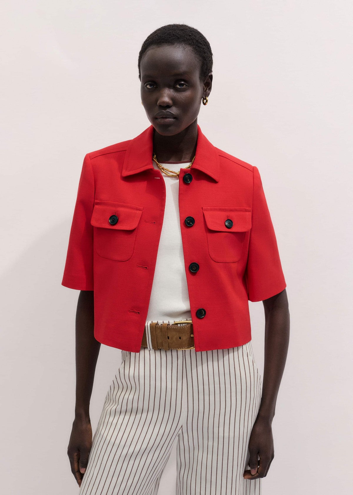 Red Box Crop Jacket | ME+EM