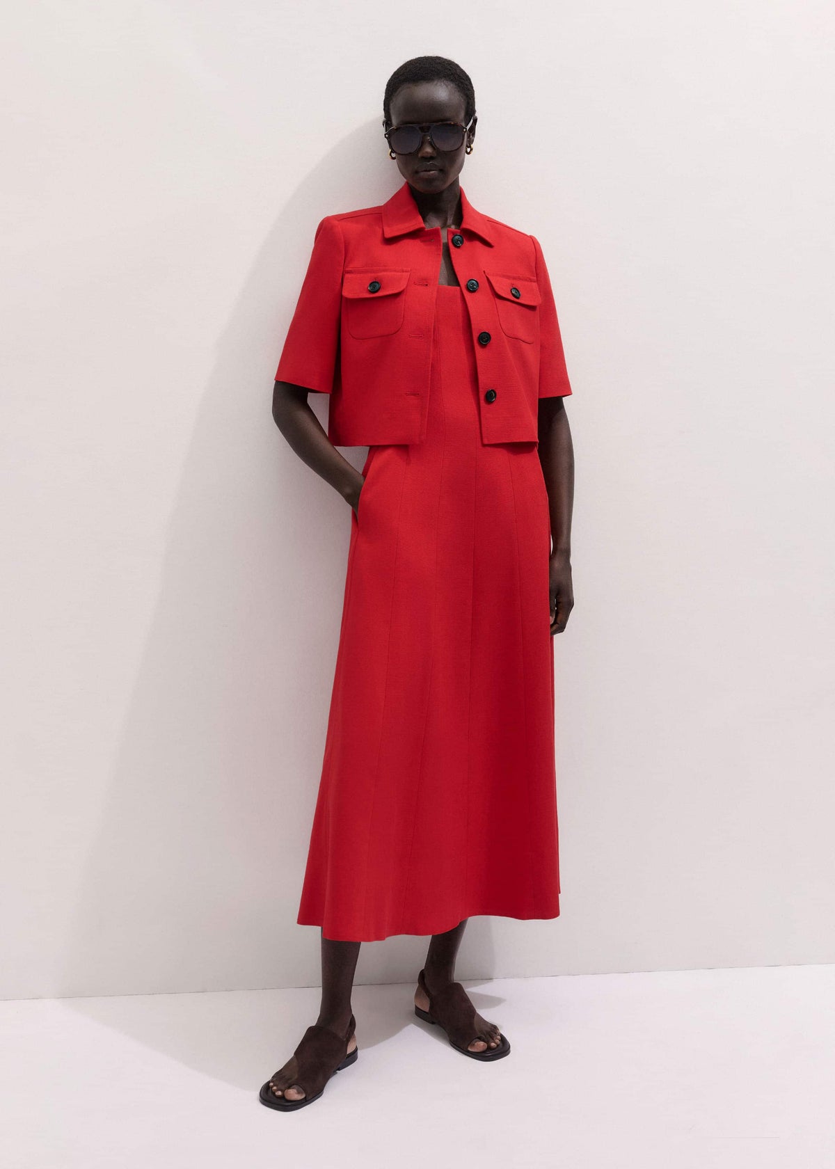 Red Box Crop Jacket | ME+EM