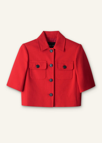 Red Box Crop Jacket | ME+EM