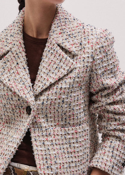 Cream Heritage Crop Jacket | ME+EM