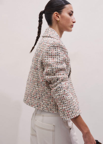 Cream Heritage Crop Jacket | ME+EM