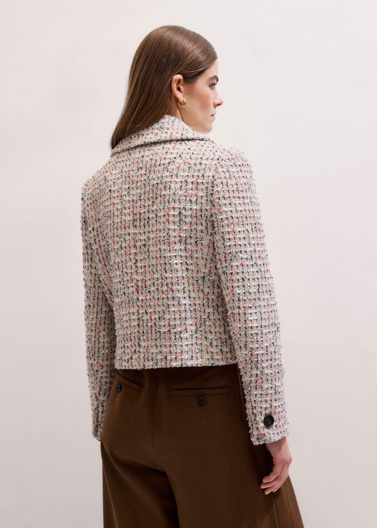 Cream Heritage Crop Jacket | ME+EM