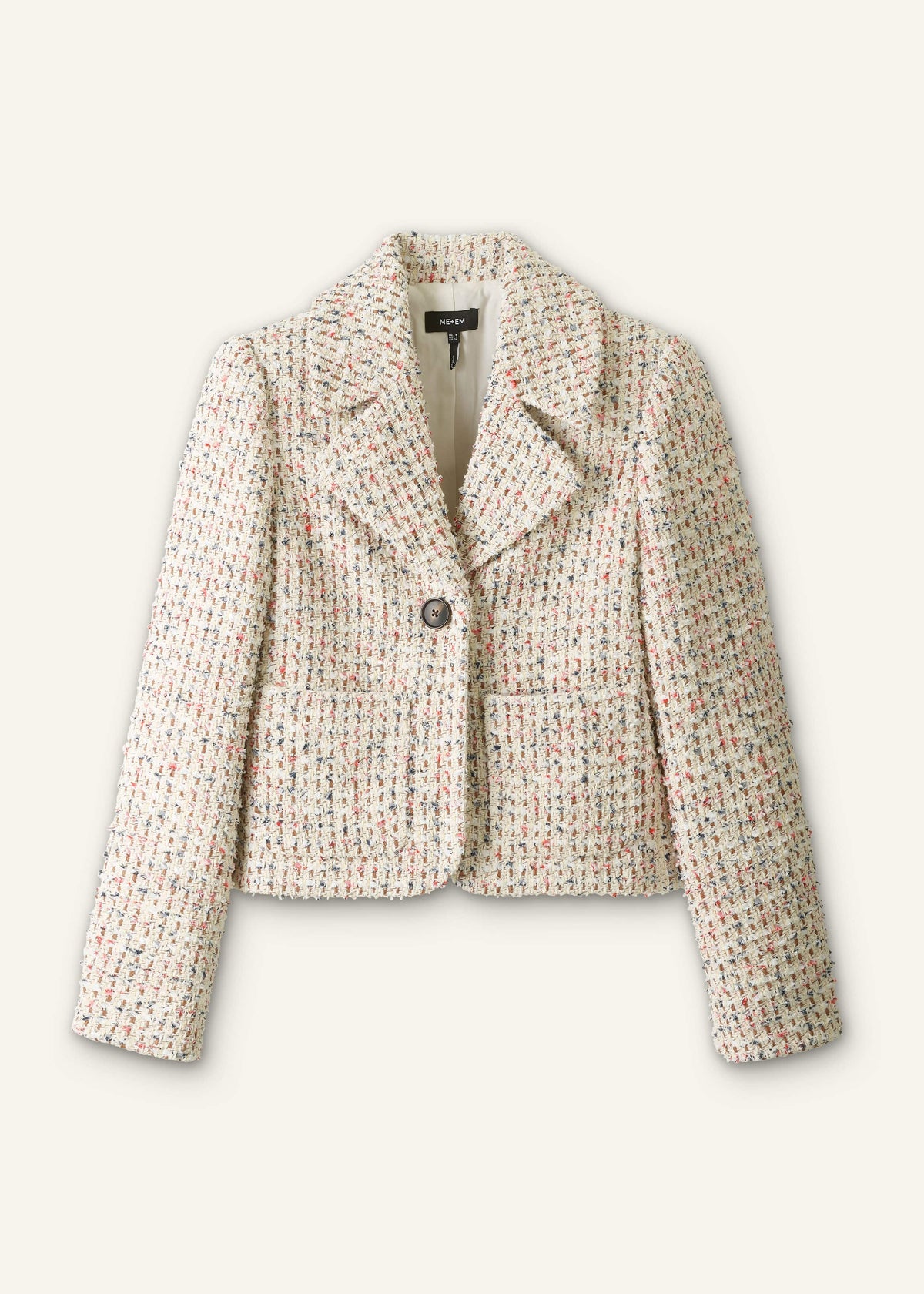 Cream Heritage Crop Jacket | ME+EM