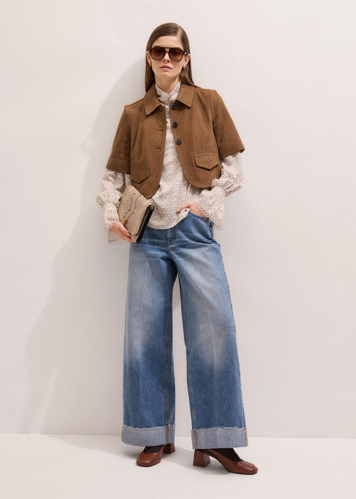 Brown Everyday Short Sleeve Jacket | ME+EM