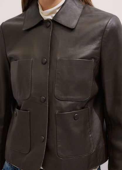 Brown Patch Pocket Jacket | ME+EM