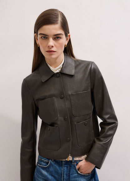 Brown Patch Pocket Jacket | ME+EM