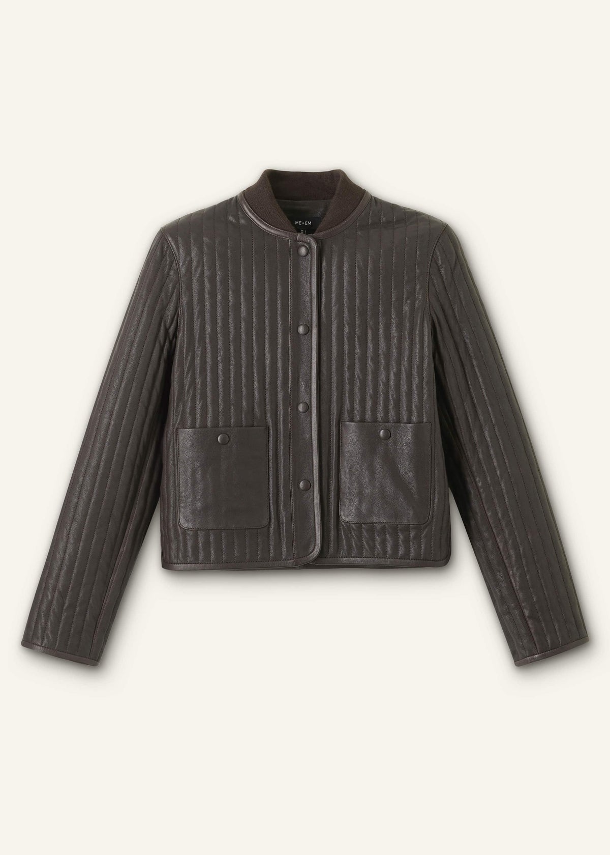 Brown Quilted Weekend Jacket | ME+EM