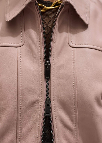 Pink Luxe Feminine Bomber Jacket | ME+EM