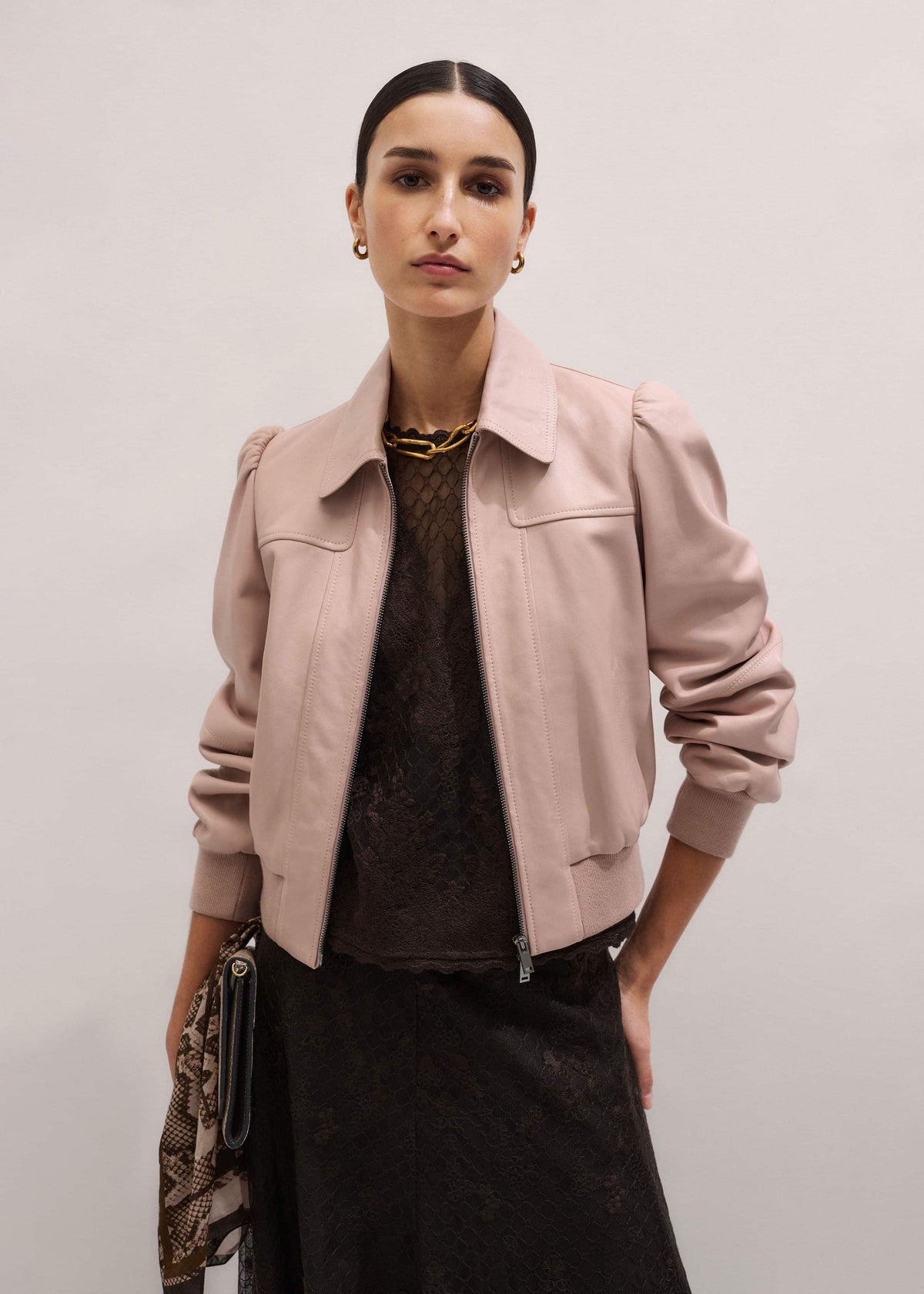Pink Luxe Feminine Bomber Jacket | ME+EM
