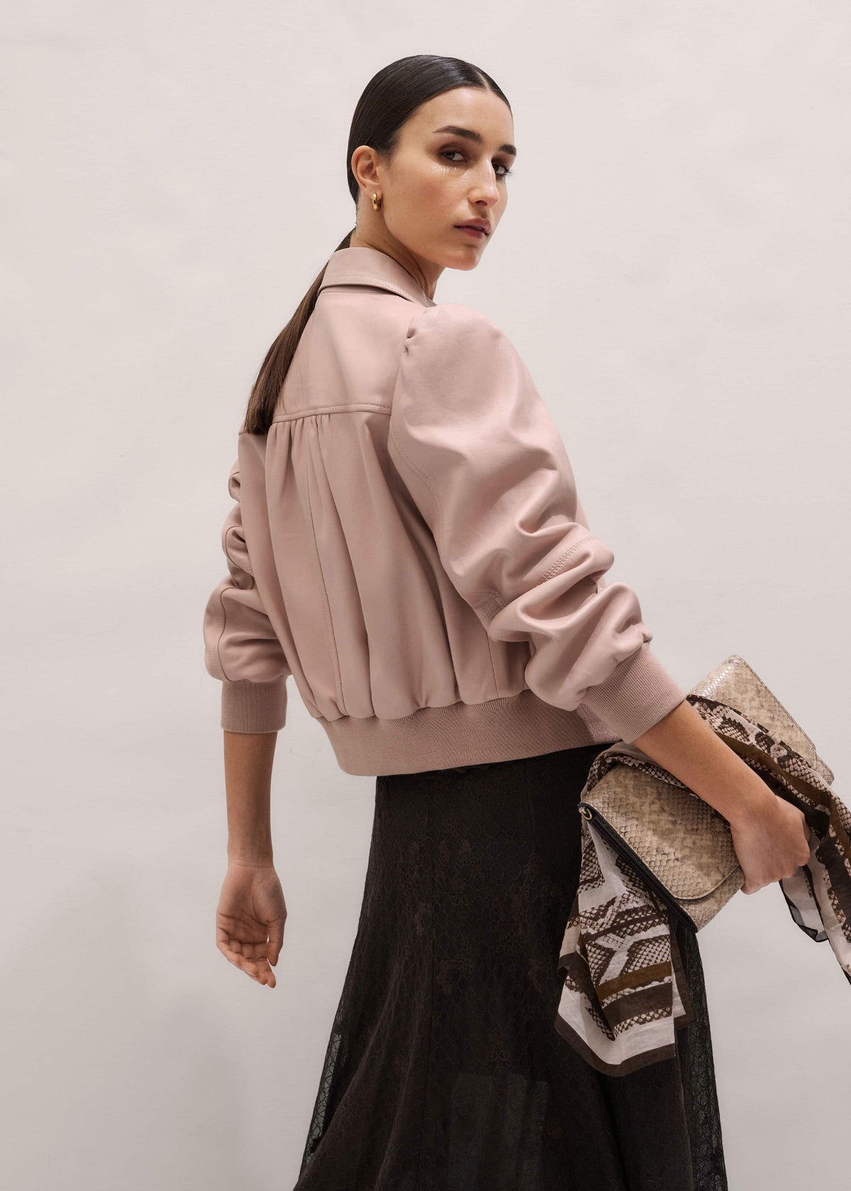 Pink Luxe Feminine Bomber Jacket | ME+EM