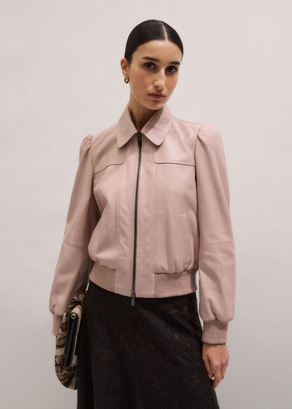 Pink Luxe Feminine Bomber Jacket | ME+EM
