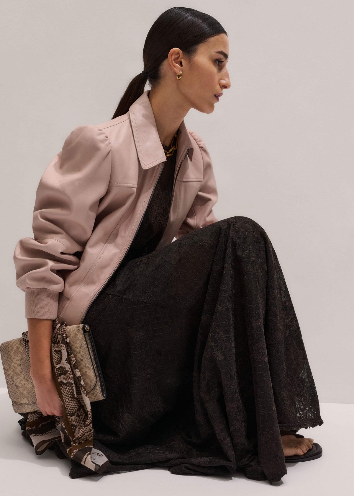 Pink Luxe Feminine Bomber Jacket | ME+EM