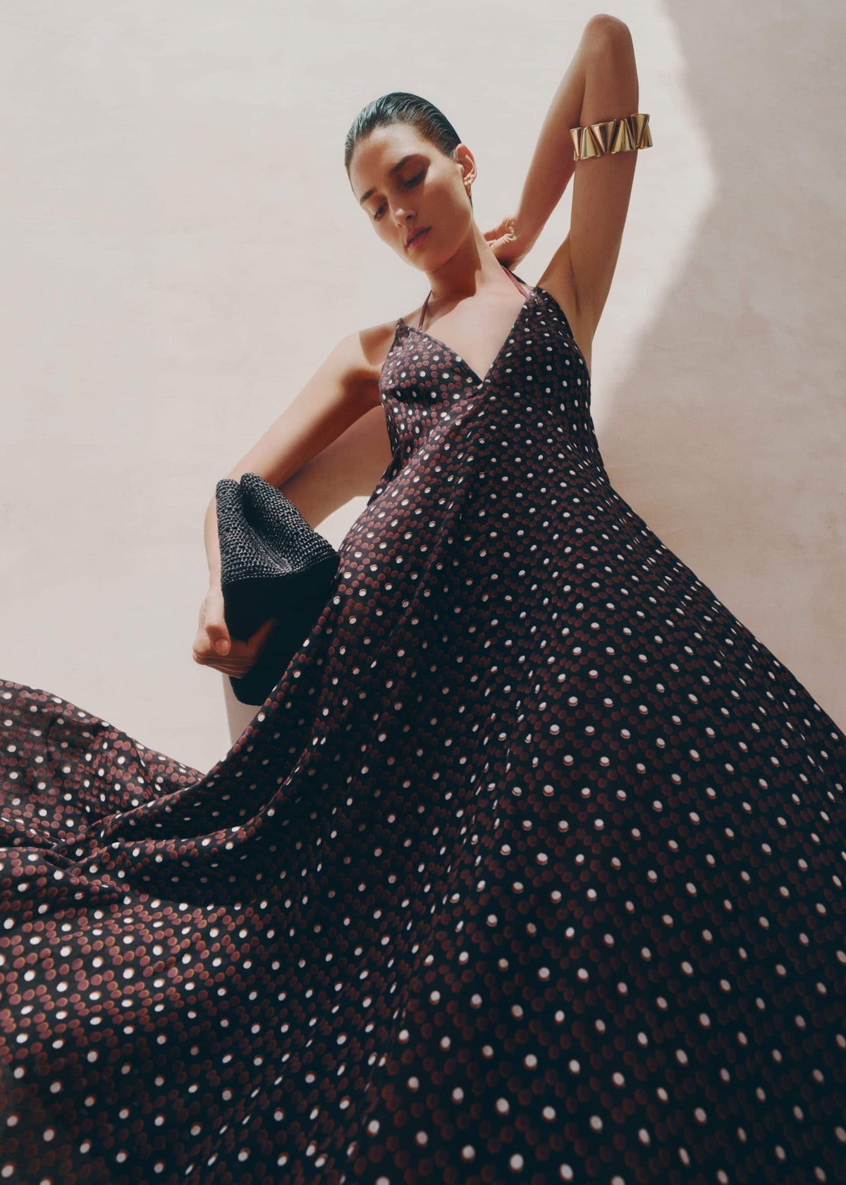 Black Halter Maxi Beach Dress | ME+EM