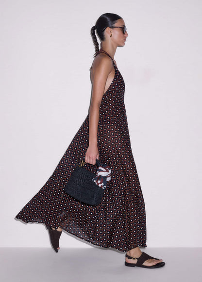 Black Halter Maxi Beach Dress | ME+EM