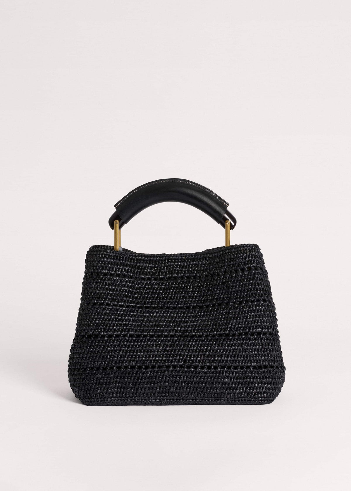 Black Raffia Mini Day Bag | ME+EM