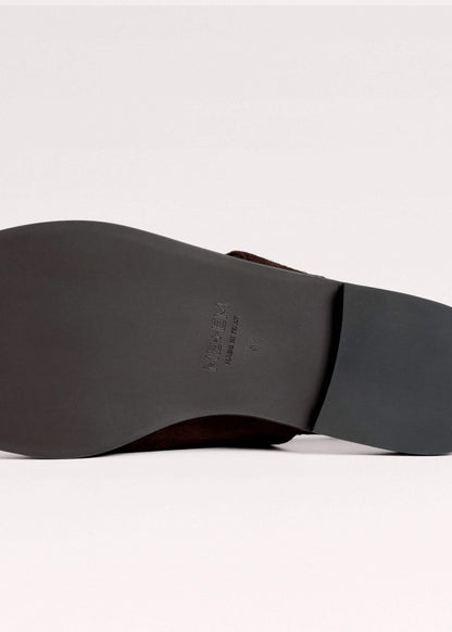 Brown Asymmetric Toe Loop Sandal | ME+EM