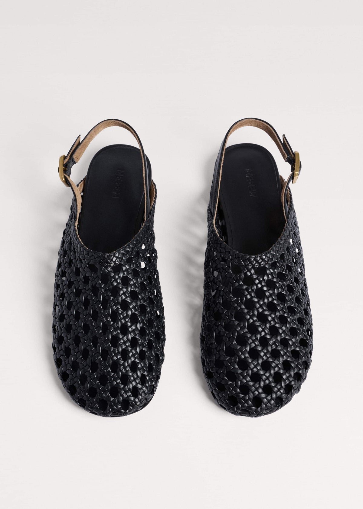 Black Woven Slingback Shoe | ME+EM