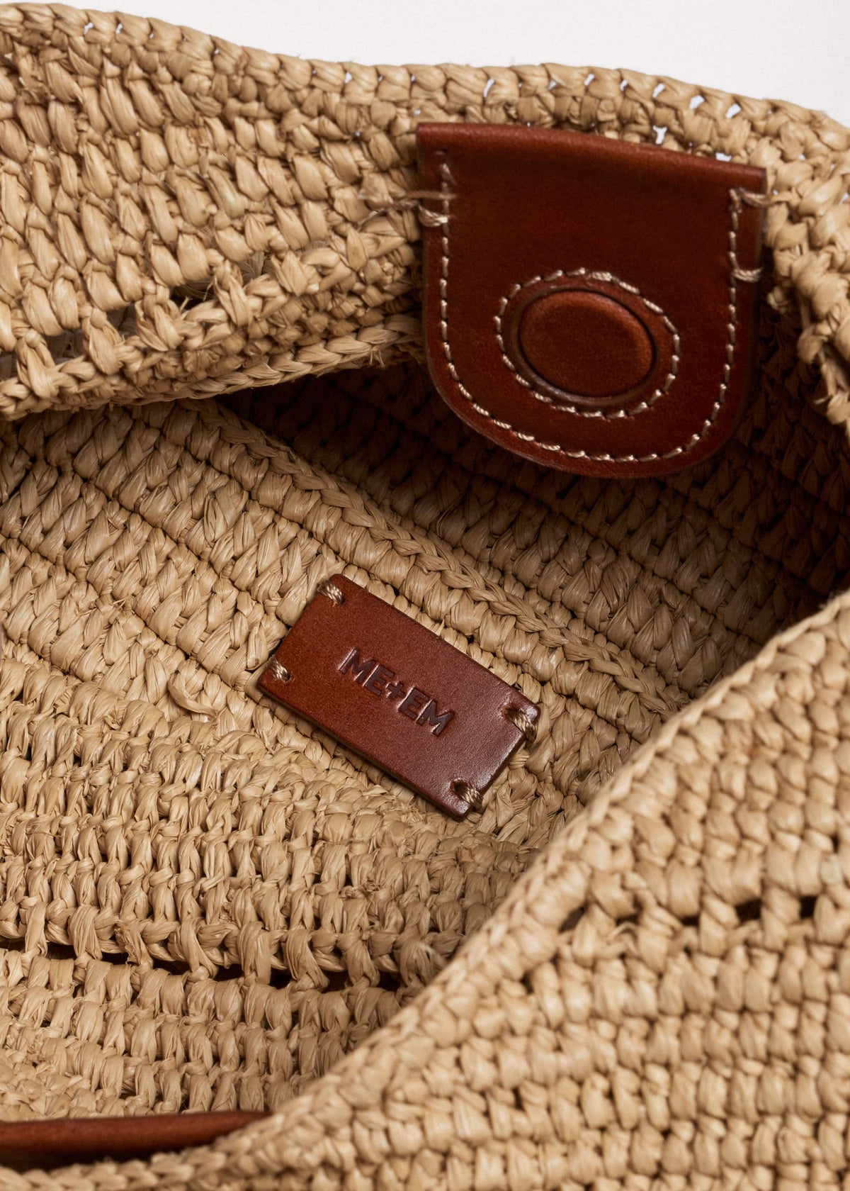 Tan Raffia Carry All Summer Bag | ME+EM