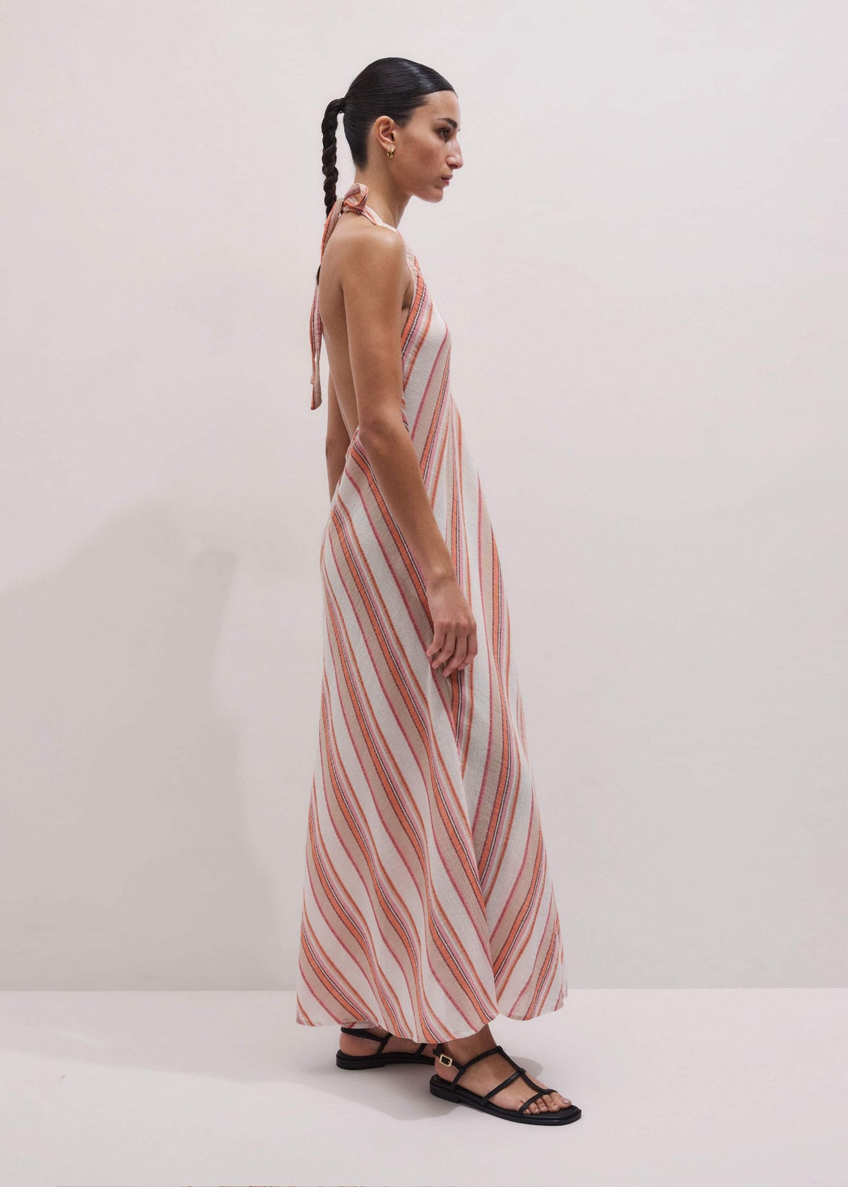 Pink Halter Maxi Beach Dress | ME+EM