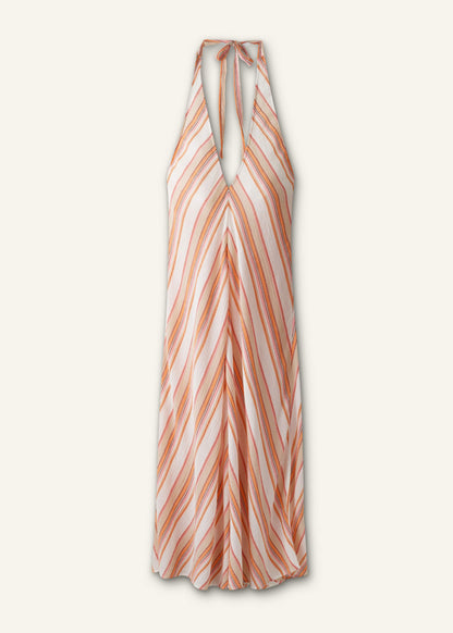 Pink Halter Maxi Beach Dress | ME+EM