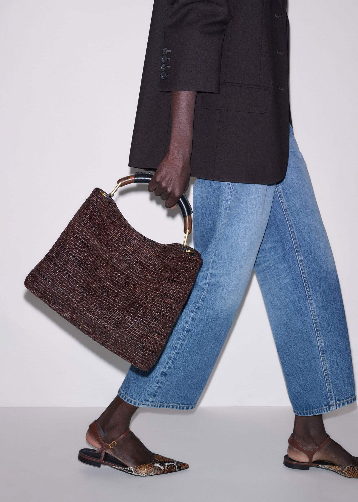 Brown Large Day Bag | ME+EM