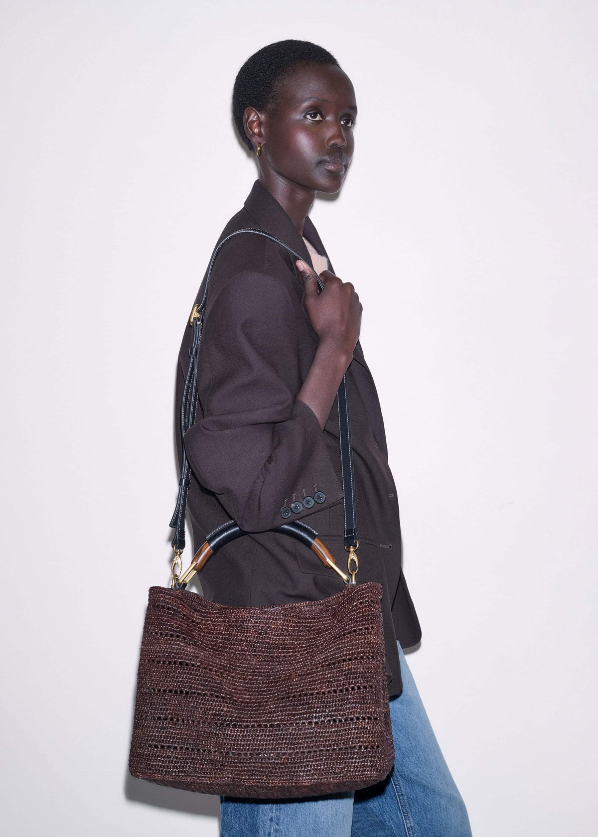 Brown Large Day Bag | ME+EM