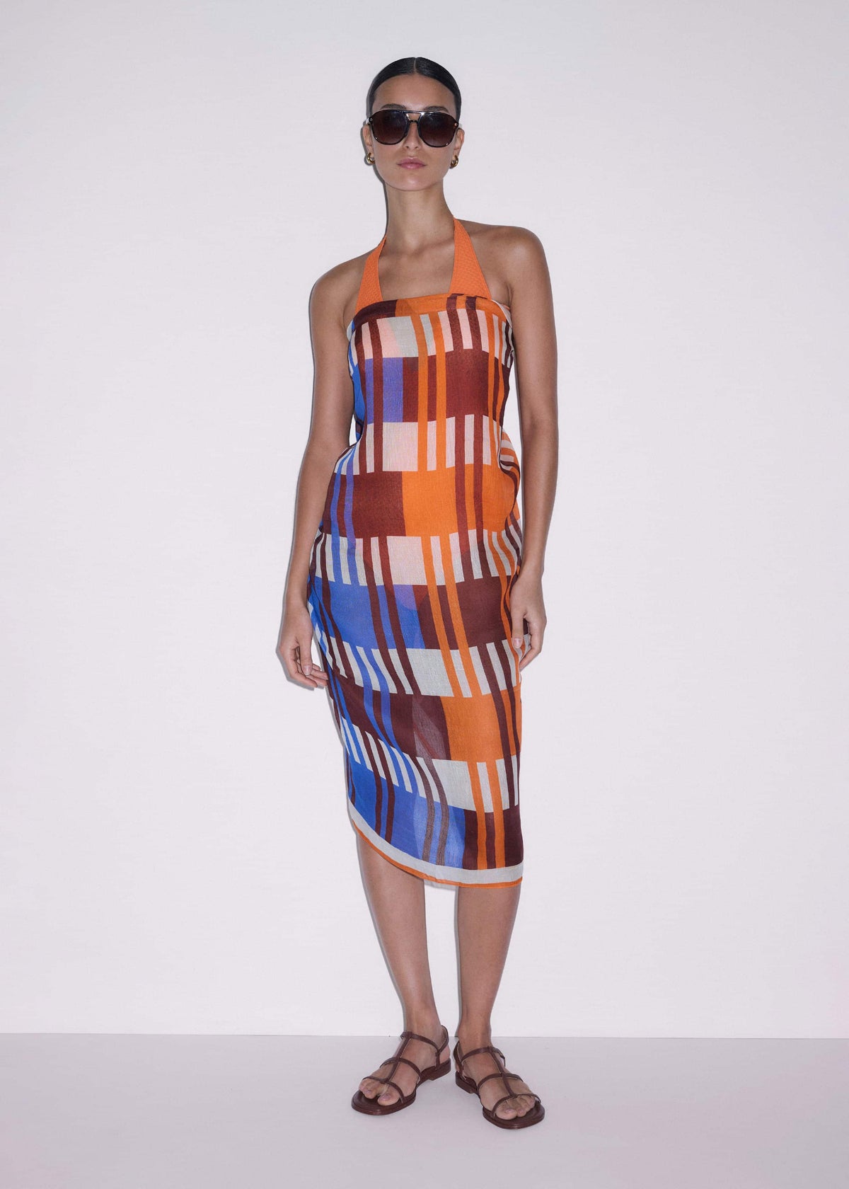 Orange Stripe Sarong | ME+EM