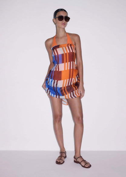 Orange Stripe Sarong | ME+EM